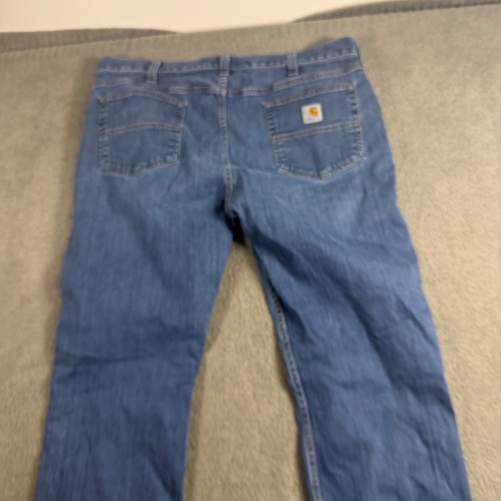 Carhartt Relaxed Fit Straight Leg Blue Denim Jeans Mens 38x32 Medium Wash